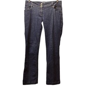 Eccoci Denim Dark Blue Stretch Jeans Bootcut Womens Size 6